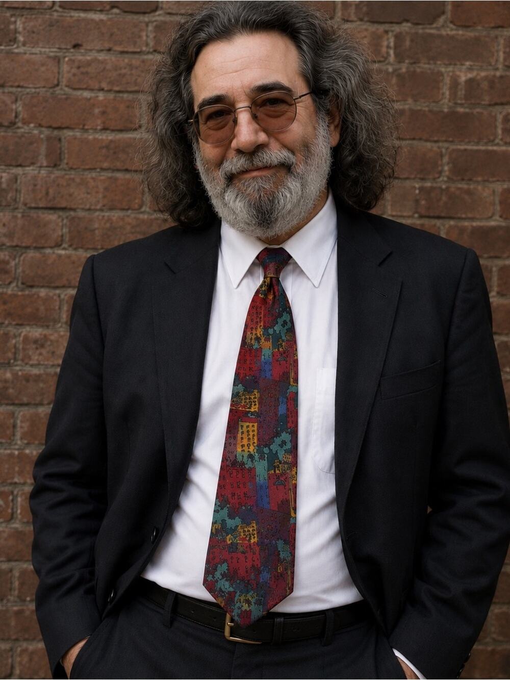 J. Garcia Collector’s Edition “New York, NY” Cityscape Silk Tie - Multicolor
